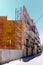 Cartagena, Spain - August 1 2018: The facade of once beautiful o