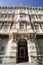 Cartagena, Spain - November 17, 2017: facades of houses on the main street of the city with beautiful architecture