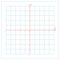 Cartesian coordinate system on blue graph paper