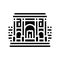 carthage historic building glyph icon vector illustration