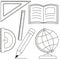 Cartography and measurements 6 icon set
