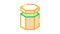 Carton Container In Hexagon Form Packaging Icon Animation
