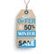 Carton Hanging Long Price Sticker Winter Sale