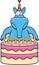 Cartoon Aardvark Birthday