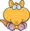 Cartoon Aardvark Sitting