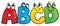 Cartoon ABCD letters theme 1