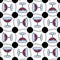 Cartoon abstract seamless glass of wine pattern for fabrics and party accessories and summer print