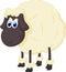 Cartoon adorable sheep