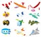 Cartoon airplane icon