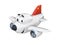 Cartoon airplane with a smiling face - Chinese flag