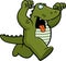 Cartoon Alligator Attacking