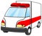 Cartoon ambulance emergency vehicle drawing