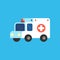 Cartoon ambulance illustration