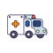Cartoon ambulance illustration