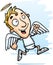 Cartoon Angel Running