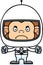 Cartoon Angry Astronaut Monkey