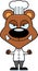 Cartoon Angry Chef Bear