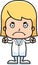 Cartoon Angry Doctor Girl