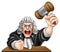 Cartoon Angry Judge