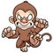 Cartoon Angry monkey