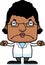 Cartoon Angry Scientist Woman