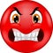 Cartoon Angry smiley emoticon