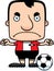 Cartoon Angry Soccer Player Man