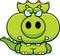Cartoon Angry Triceratops