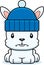 Cartoon Angry Winter Bunny