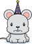 Cartoon Angry Wizard Mouse