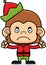 Cartoon Angry Xmas Elf Monkey