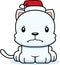 Cartoon Angry Xmas Kitten