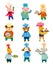 Cartoon animal chef icons