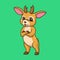 Cartoon animal design cool deer