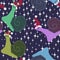 Cartoon animals Christmas seamless snails pattern for fabrics and linens and wrapping paper and kids clothes print