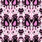 Cartoon animals monsters seamless Halloween cats and ghost pattern for wrapping paper and fabrics and kids clothes