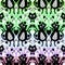 Cartoon animals monsters seamless Halloween cats and ghost pattern for wrapping paper and fabrics and kids clothes