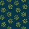 Cartoon animals seamless footprints dog and cat pattern for wrapping paper and kids clothes print