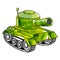 Cartoon army tank