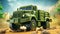 cartoon of army truck