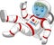 Cartoon Astronaut giving thumbs up