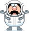 Cartoon Astronaut Panic