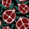 Cartoon autumn fruit seamless pomegranate pattern for wrapping paper and fabrics and linens and kids clothes print