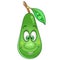 Cartoon avocado character