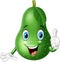 Cartoon avocado giving thumbs up