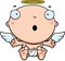 Cartoon Baby Angel Surprised