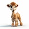 Cartoon Baby Llama: Photorealistic Rendering In Pixar Style