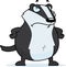 Cartoon Badger Angry