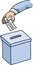 Cartoon Ballot Box