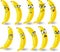 Cartoon bananas with emotions,vector